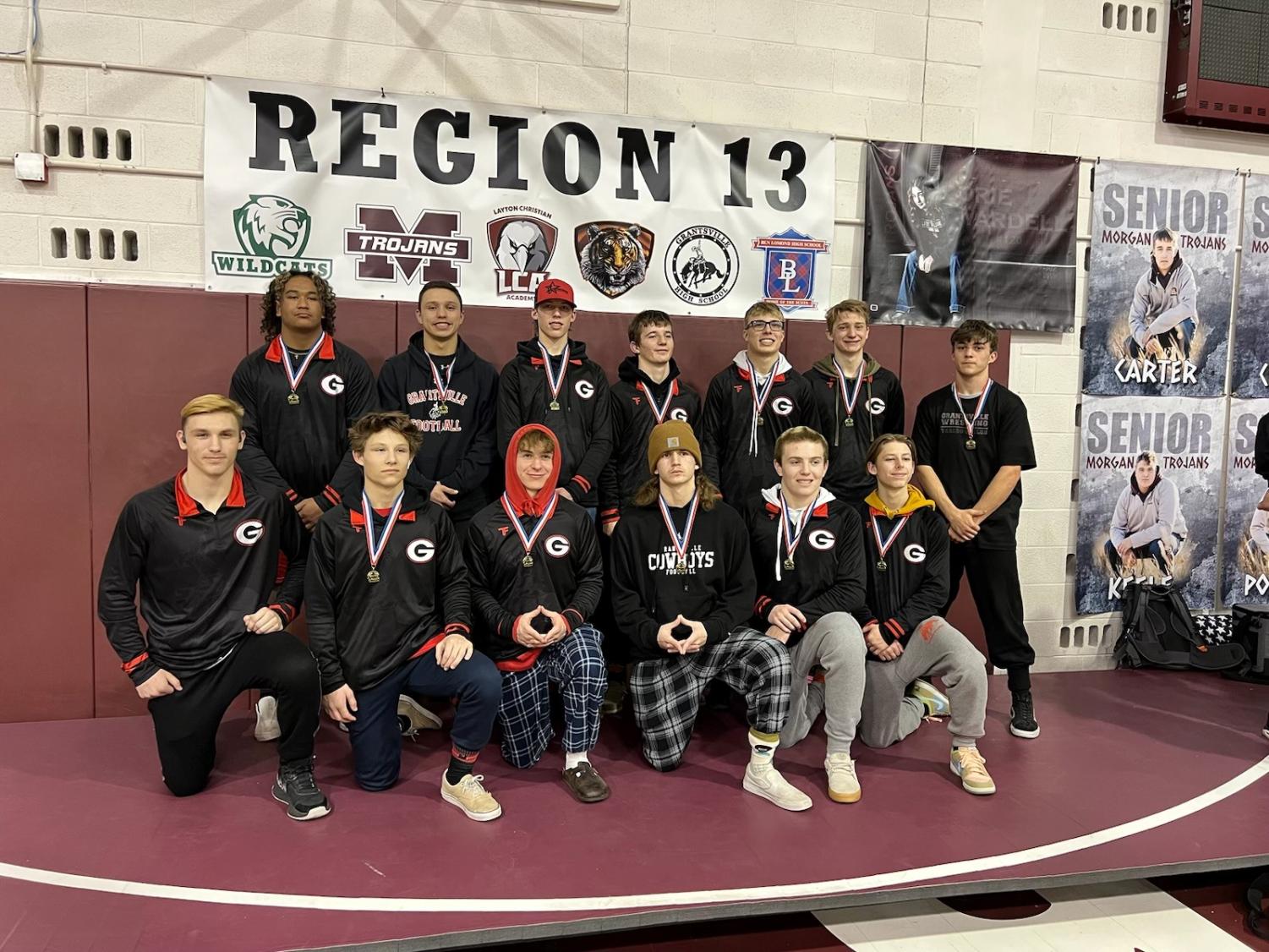 Boys Wrestling Moves Forward to State