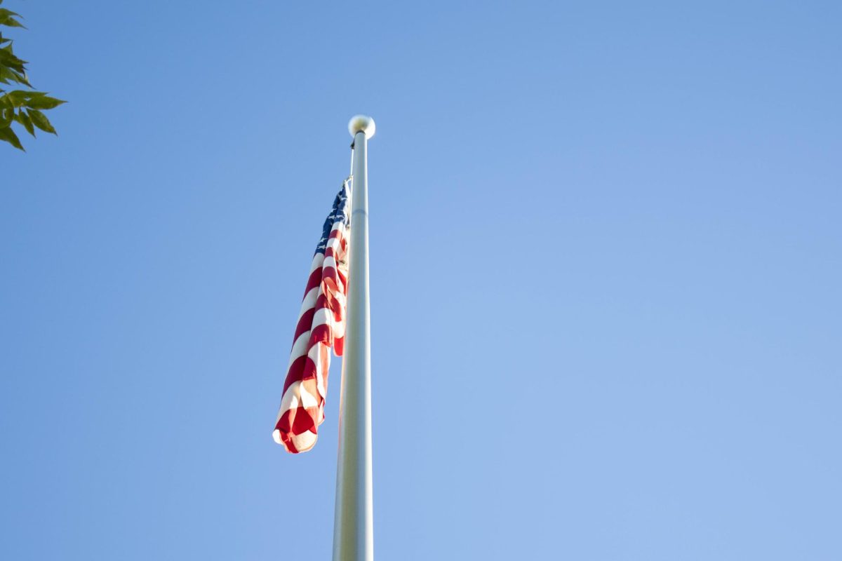 The American Flag standing tall and proud. 