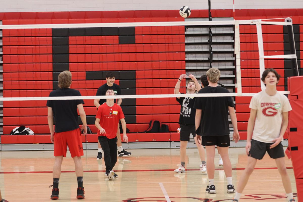 Boys Volleyball tryouts at GHS 2/26/24 Nathan Hawke 