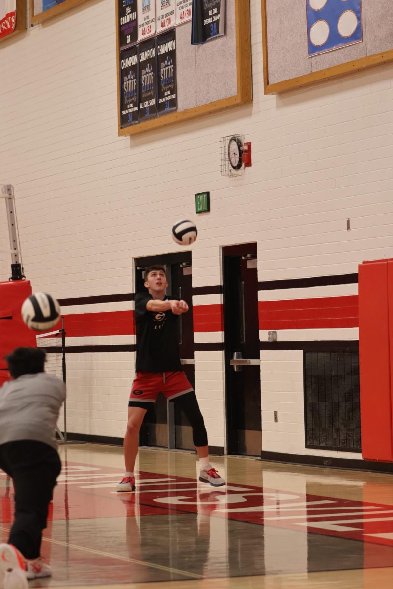 Boys Volleyball tryouts at GHS 2/26/24 Decker Dzierzon 