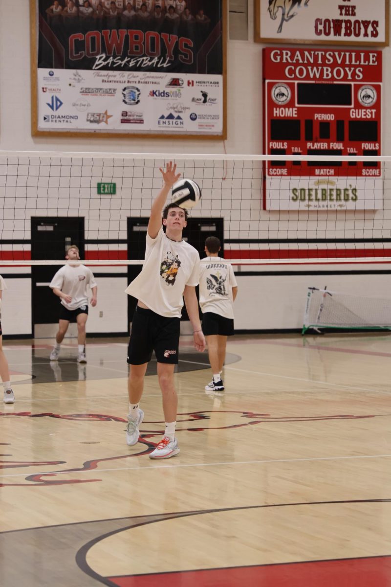 3/6/24 Boys Volleyball practice at GHS. Corbin Hislop