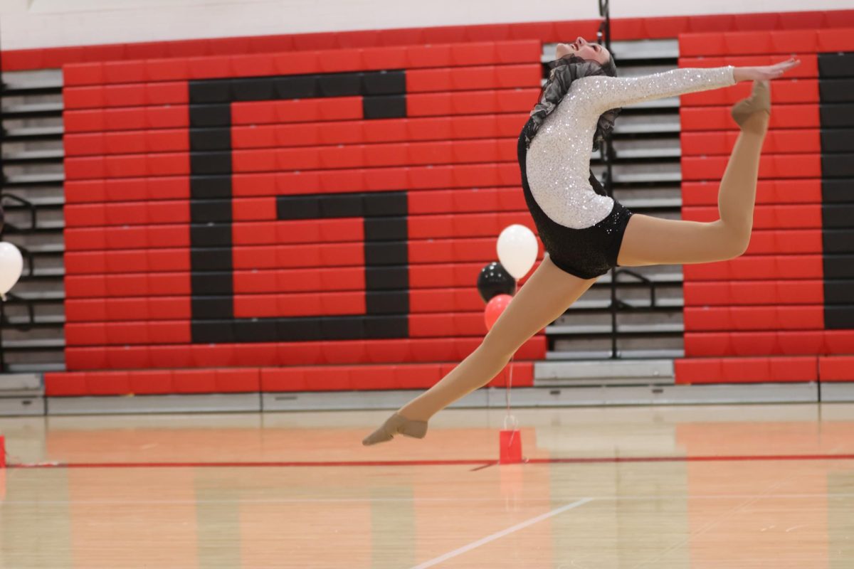 3/4/24, Lani Firth preforming the senior dance at drill end of year review. 