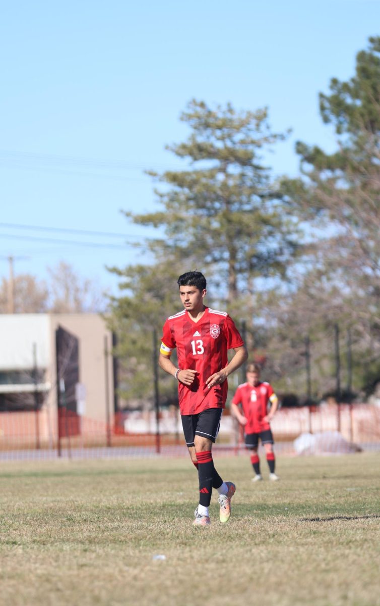 Emiliano Castinada at varsity soccer on 3/21/24 at GHS against Union High School.